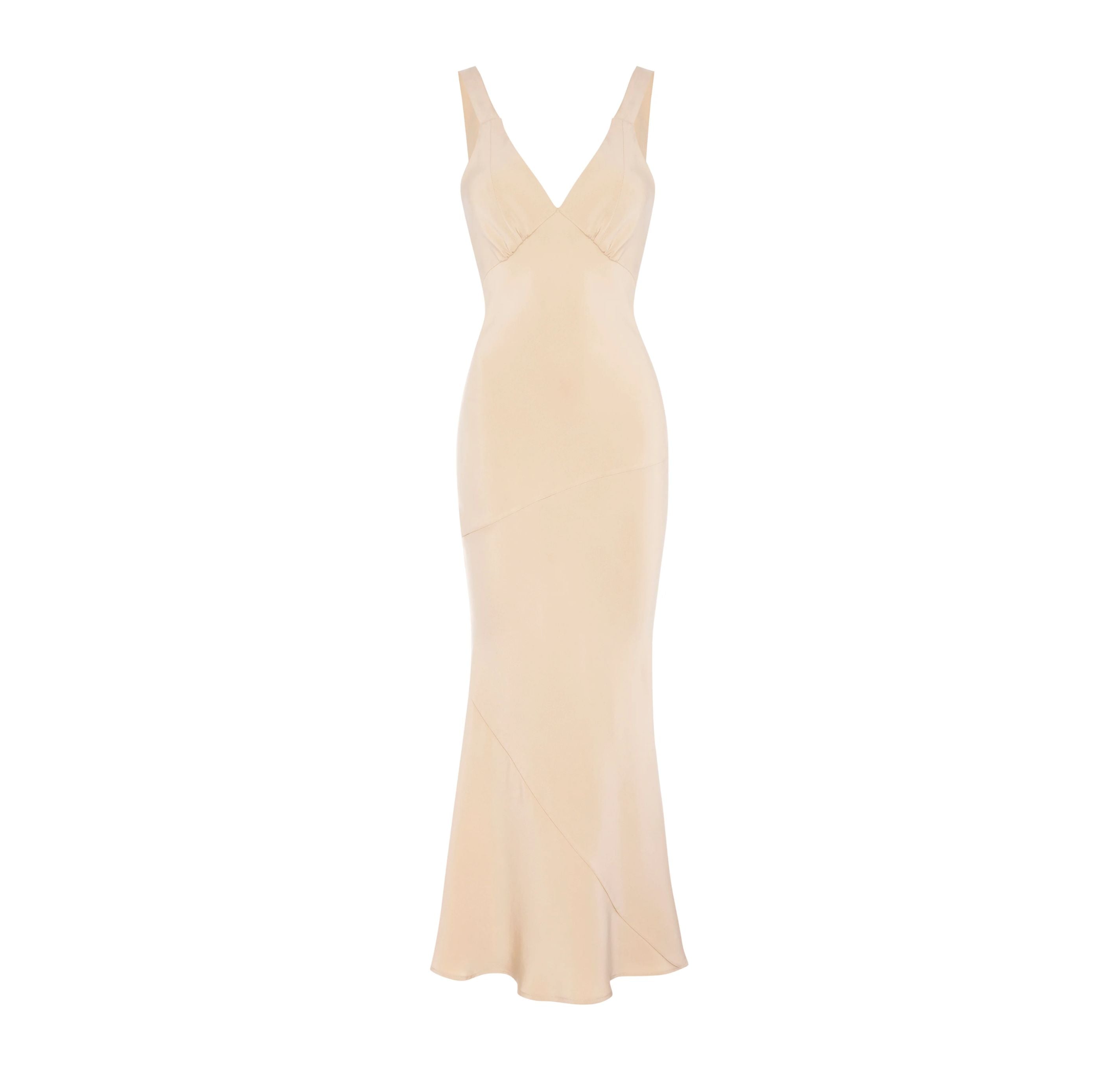 Agnes Satin Maxi Dress | Blue + Gold